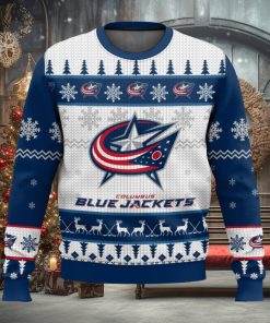 NHL Columbus Blue Jackets 3D Ugly Christmas Sweater Men And Women Christmas Gift