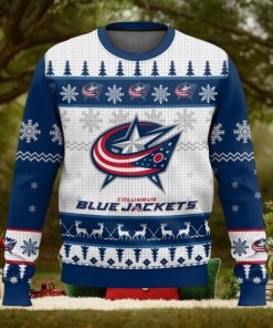 NHL Columbus Blue Jackets 3D Ugly Christmas Sweater Men And Women Christmas Gift