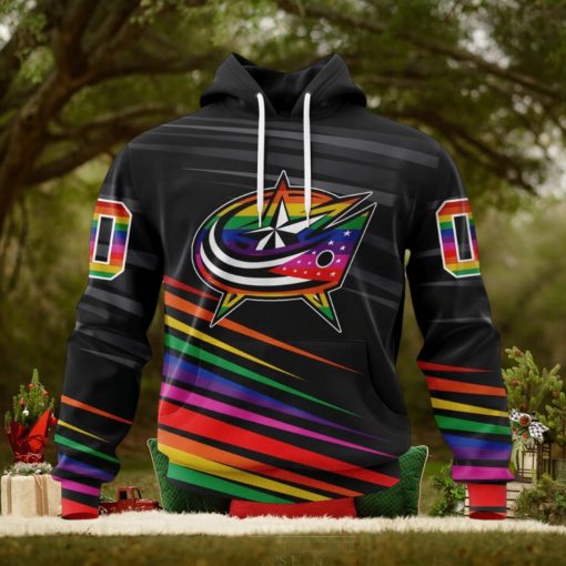 NHL Columbus Blue Jackets Special Pride Design Hockey Is For Everyone Hoodie