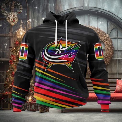 NHL Columbus Blue Jackets Special Pride Design Hockey Is For Everyone Hoodie