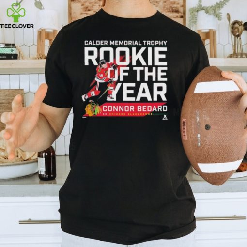 NHL Connor Bedard 98 Chicago Blackhawks 2024 Calder Memorial Trophy Winner Shirt