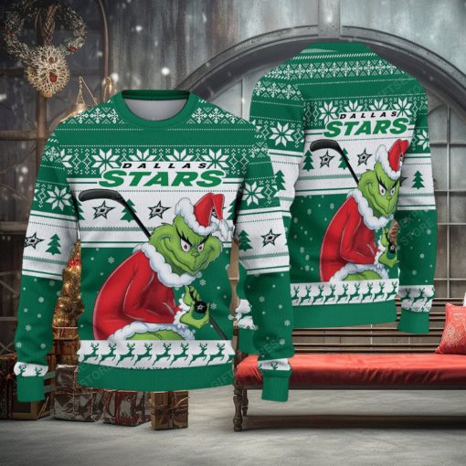 NHL Dallas Stars Grinch Ugly Sweater
