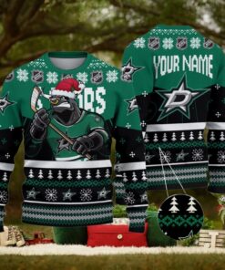 NHL Dallas Stars Mascot Ugly Sweater For Christmas
