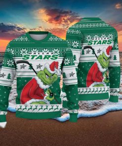 NHL Dallas Stars Ugly Sweater Grinch Christmas Sweater