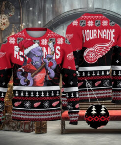 NHL Detroit Red Wings Mascot Ugly Sweater For Christmas