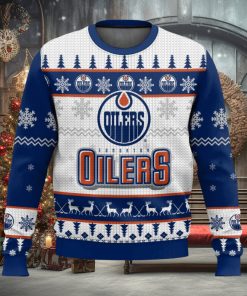 NHL Edmonton Oilers 3D Ugly Christmas Sweater Men And Women Christmas Gift