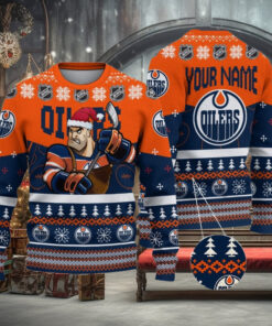 NHL Edmonton Oilers Mascot Ugly Sweater For Christmas