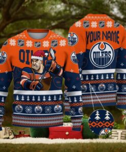 NHL Edmonton Oilers Mascot Ugly Sweater For Christmas