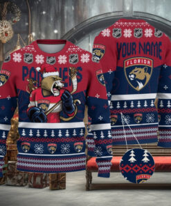 NHL Florida Panthers Mascot Ugly Sweater For Christmas