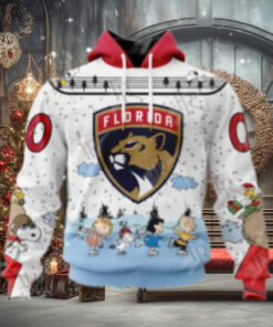 NHL Florida Panthers Special Peanuts Ice Skating Design Hoodie