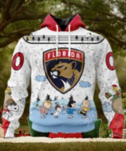 NHL Florida Panthers Special Peanuts Ice Skating Design Hoodie