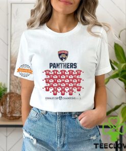 NHL Florida Panthers Stanley Cup Champions 2024 Jersey Roster number players t shirt