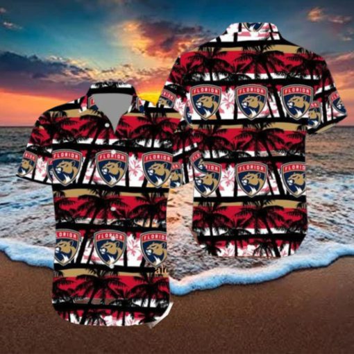 NHL Florida Panthers Summer Coconut Tree Hawaiian Set