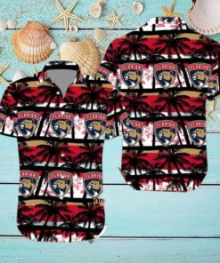 NHL Florida Panthers Summer Coconut Tree Hawaiian Set