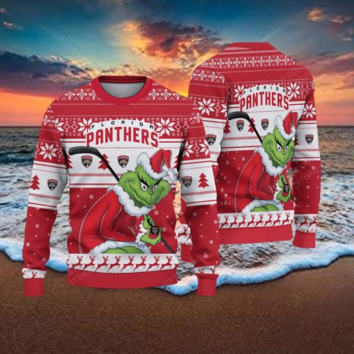 NHL Florida Panthers Ugly Sweater Grinch Christmas Sweater