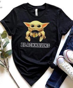 NHL Hockey Chicago Blackhawks Star Wars Baby Yoda Shirt 1 NHL Hockey Chicago Blackhawks Star Wars Baby Yoda Shirt