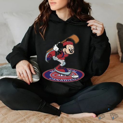 NHL Hockey Montreal Canadiens Cheerful Mickey Disney Shirt Youth T Shirt