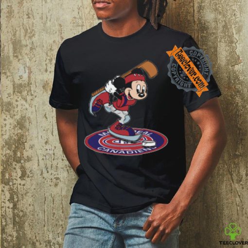 NHL Hockey Montreal Canadiens Cheerful Mickey Disney Shirt Youth T Shirt