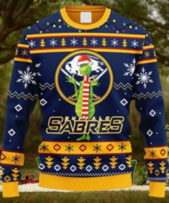 NHL Logo Buffalo Sabres Funny Grinch Christmas Ugly Sweater For Men Women