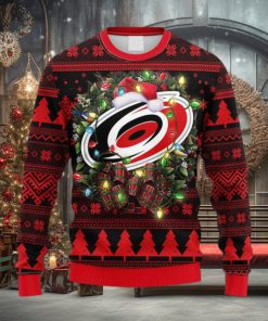 NHL Logo Carolina Hurricanes Christmas Ugly Sweater For Men Women