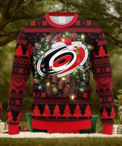 NHL Logo Carolina Hurricanes Christmas Ugly Sweater For Men Women