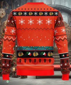 NHL Logo Chicago Blackhawks 12 Grinch Xmas Day Christmas Ugly Sweater For Men Women