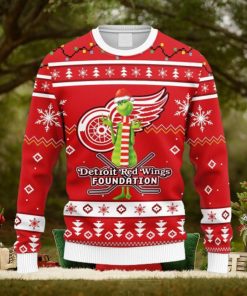 NHL Logo Detroit Red Wings Funny Grinch Christmas Ugly Sweater For Men Women