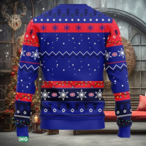 NHL Logo Montreal Canadians HoHoHo Mickey Christmas Ugly Sweater For Men Women