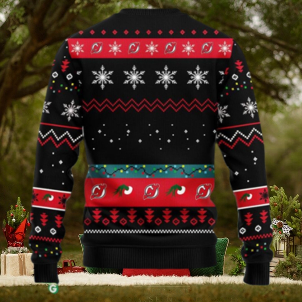 NHL Logo New Jersey Devils 12 Grinch Xmas Day Christmas Ugly Sweater For Men Women NHL Logo New Jersey Devils 12 Grinch Xmas Day Christmas Ugly Sweater For Men Women
