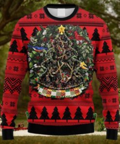 NHL Logo Ottawa Senators Tree Ball Christmas Ugly Sweater For Men Women