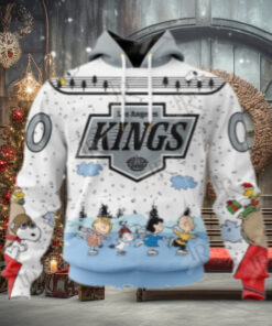 NHL Los Angeles Kings Special Peanuts Ice Skating Design Hoodie