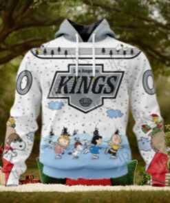NHL Los Angeles Kings Special Peanuts Ice Skating Design Hoodie