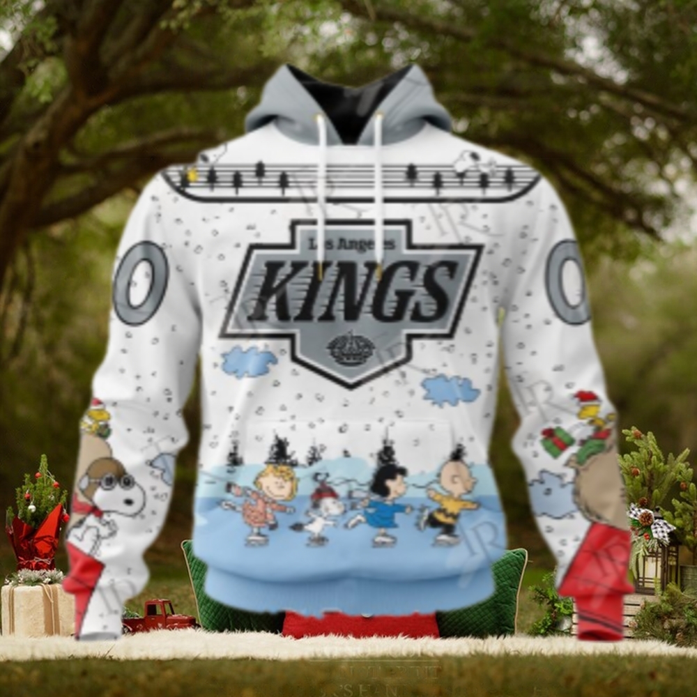 NHL Los Angeles Kings Special Peanuts Ice Skating Design Hoodie NHL Los Angeles Kings Special Peanuts Ice Skating Design Hoodie