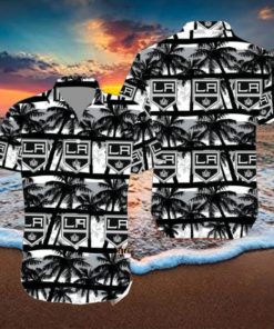 NHL Los Angeles Kings Summer Coconut Tree Hawaiian Set