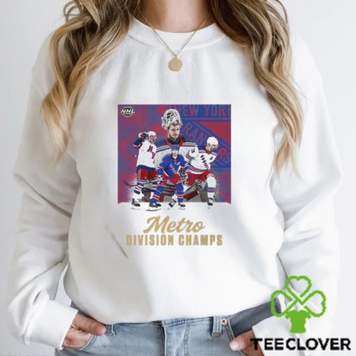NHL Metro Division Champs Runs Through Madison Square Garden New York Rangers T Shirt