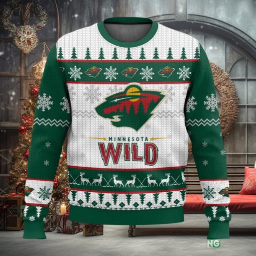 NHL Minnesota Wild 3D Ugly Christmas Sweater Men And Women Christmas Gift