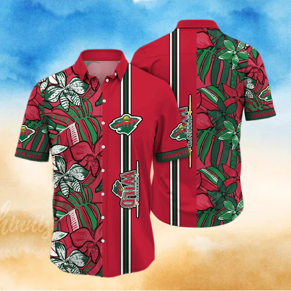 NHL Minnesota Wild Hawaiian Shirt Gift For Beach Trip NHL Minnesota Wild Hawaiian Shirt Gift For Beach Trip