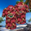 Bundesliga Fans 1 FSV Mainz 05 Logo Hawaiian Shirt And Short Men Women Set