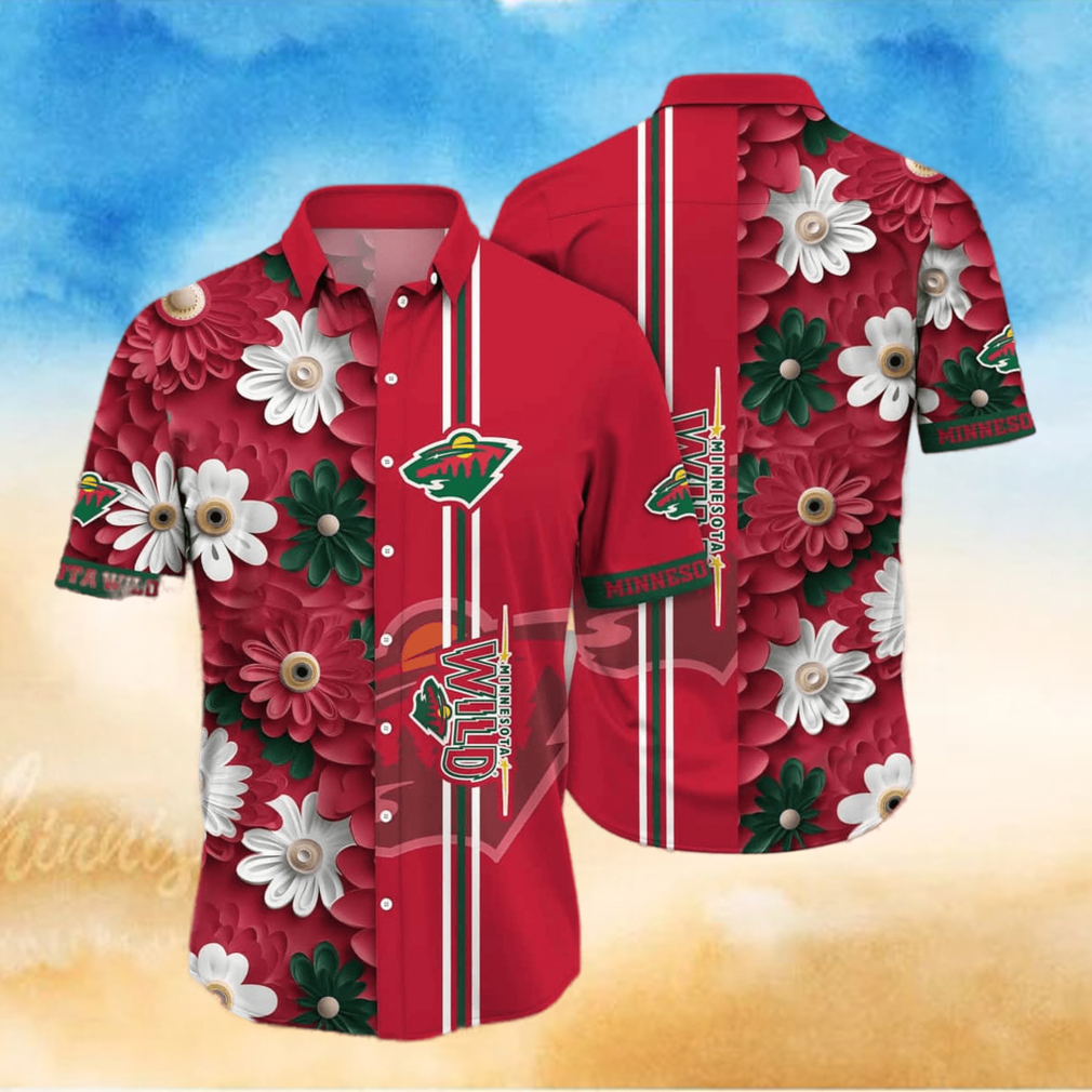 NHL Minnesota Wild Hawaiian Shirt Summer Gift For Friend NHL Minnesota Wild Hawaiian Shirt Summer Gift For Friend