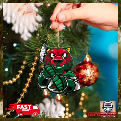 NHL Minnesota Wild Mascot Christmas Tree Decorations 2023 Holiday Ornament
