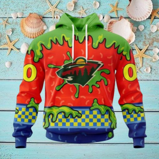 NHL Minnesota Wild Special Nickelodeon Design Hoodie