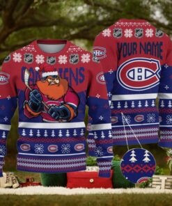 NHL Montreal Canadiens Mascot Ugly Sweater For Christmas