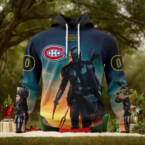 NHL Montreal Canadiens Special Star Wars The Mandalorian Design Hoodie