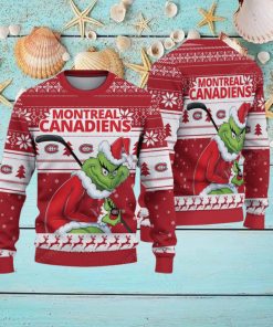NHL Montreal Canadiens Ugly Sweater Grinch Christmas Sweater