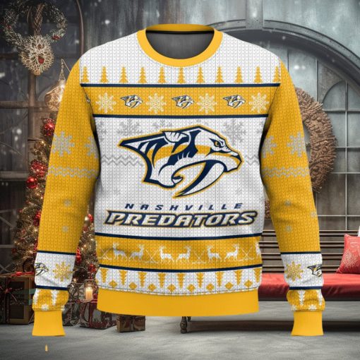 NHL Nashville Predators 3D Ugly Christmas Sweater Men And Women Christmas Gift
