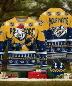 NHL Nashville Predators Mascot Ugly Sweater For Christmas