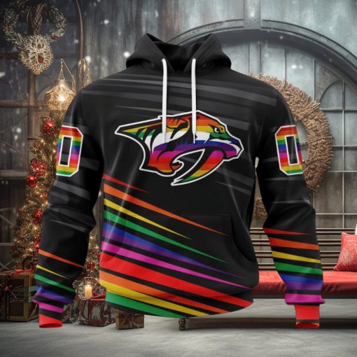 NHL Nashville Predators Special Pride Design Hockey Is For Everyone Hoodie