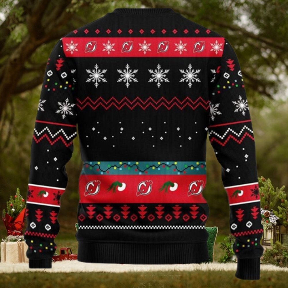 NHL New Jersey Devils 12 Grinch Xmas Day Ideas Logo Ugly Christmas Sweater For Fans NHL New Jersey Devils 12 Grinch Xmas Day Ideas Logo Ugly Christmas Sweater For Fans