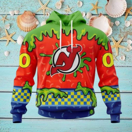 NHL New Jersey Devils Special Nickelodeon Design Hoodie