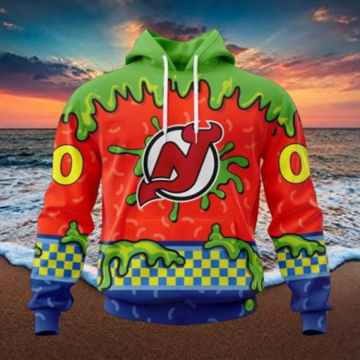 NHL New Jersey Devils Special Nickelodeon Design Hoodie